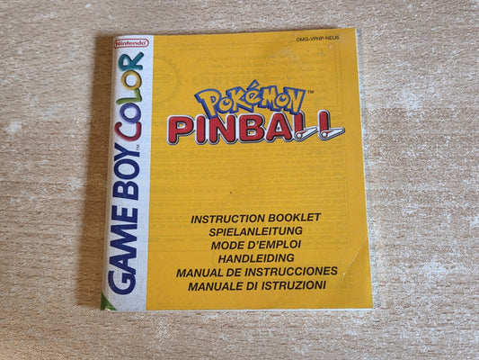 Nintendo Game Boy Color Spielanleitung Pokemon Pinball EUR