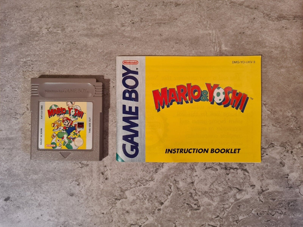 Nintendo Game Boy Classic Mario & Yoshi mit OVP und Anleitung UKV - T-Retro-Games 