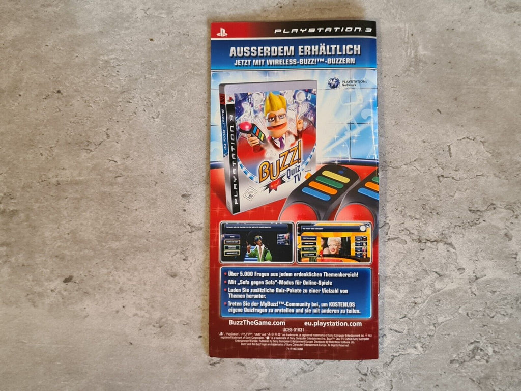 Sony PSP Spiel Buzz! Master Quiz mit OVP und Anleitung Deutsch - T-Retro-Games 