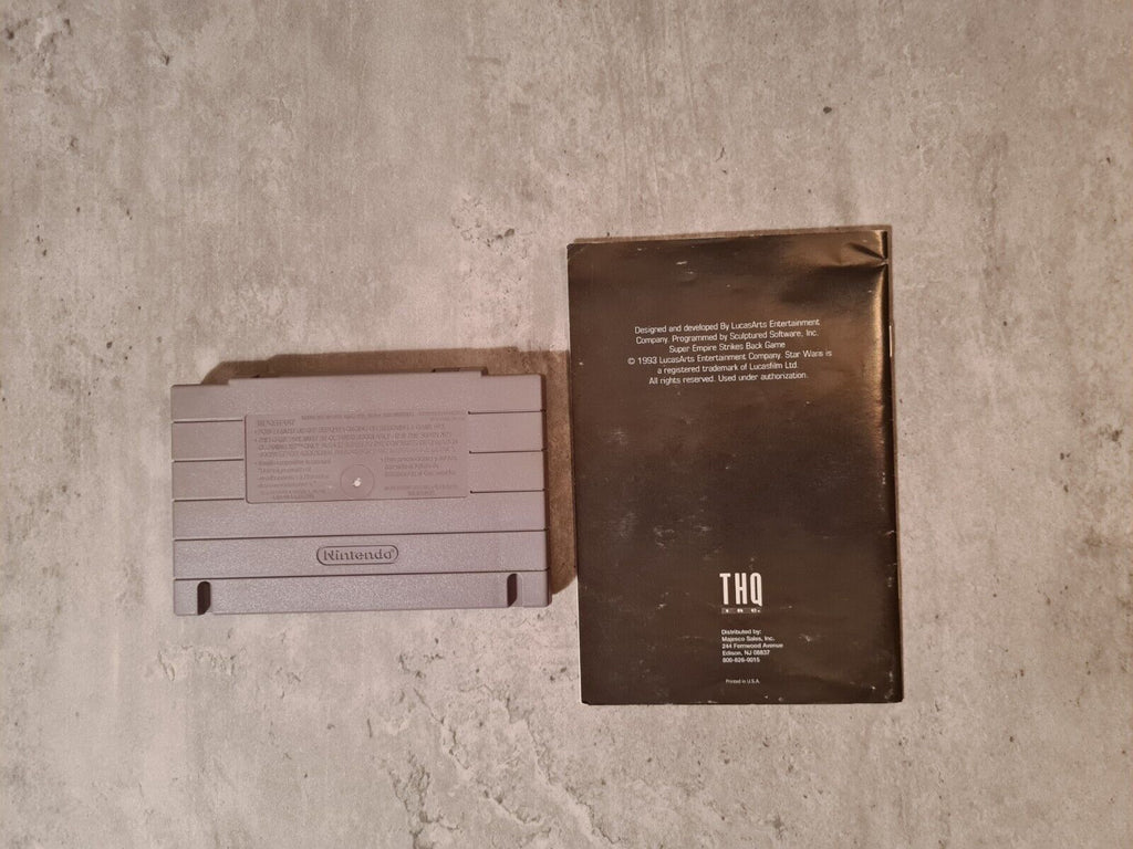 SNES Super Star Wars The Empire Strikes Back mit OVP und Anleitung NTSC USA - T-Retro-Games 