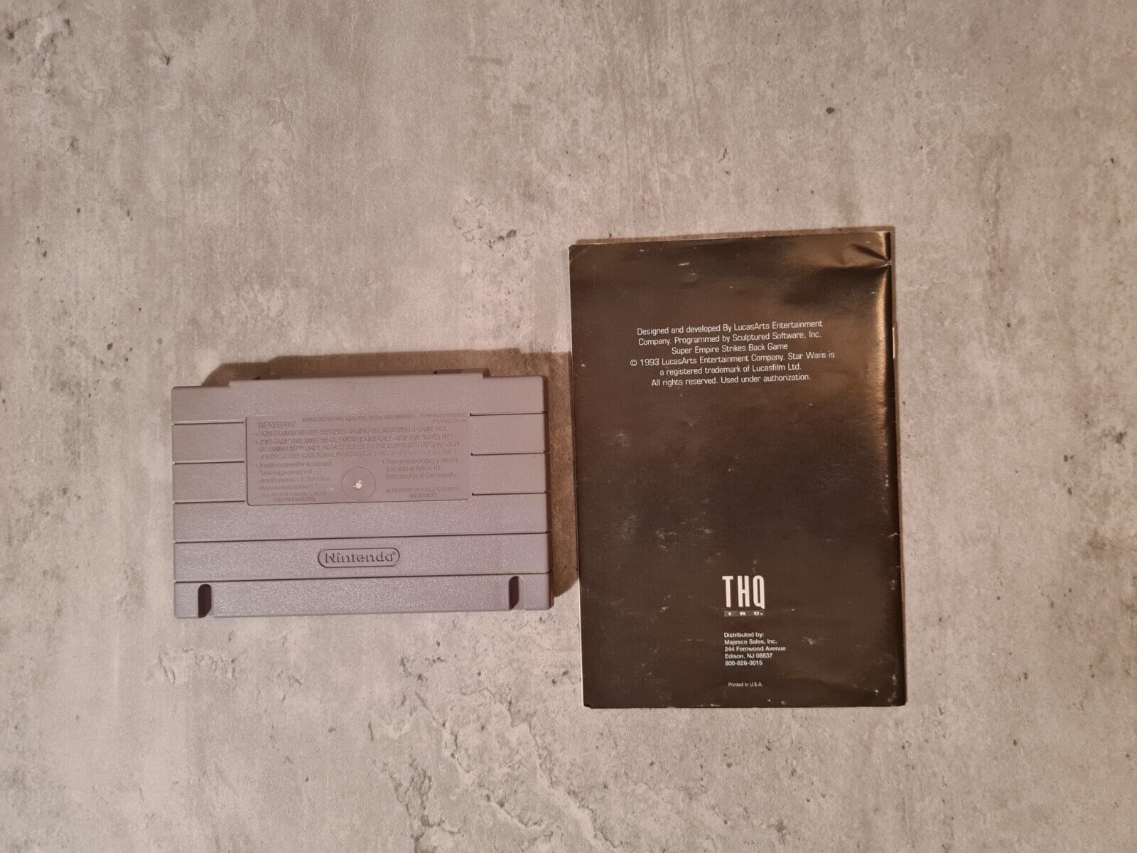 SNES Super Star Wars The Empire Strikes Back mit OVP und Anleitung NTSC USA - T-Retro-Games 