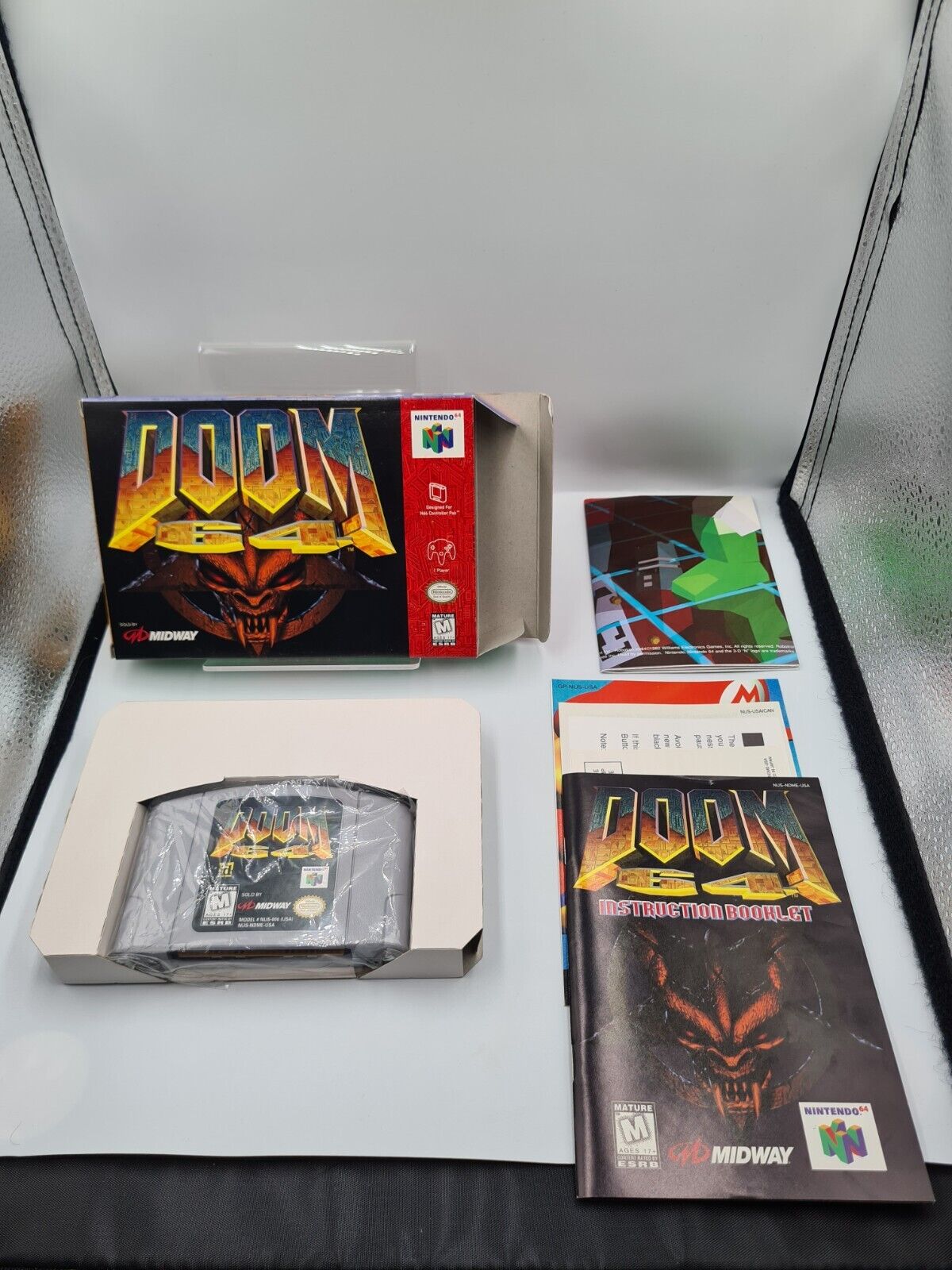 N64 Nintendo 64 Doom 64 mit OVP und Anleitung USA NTSC - T-Retro-Games 
