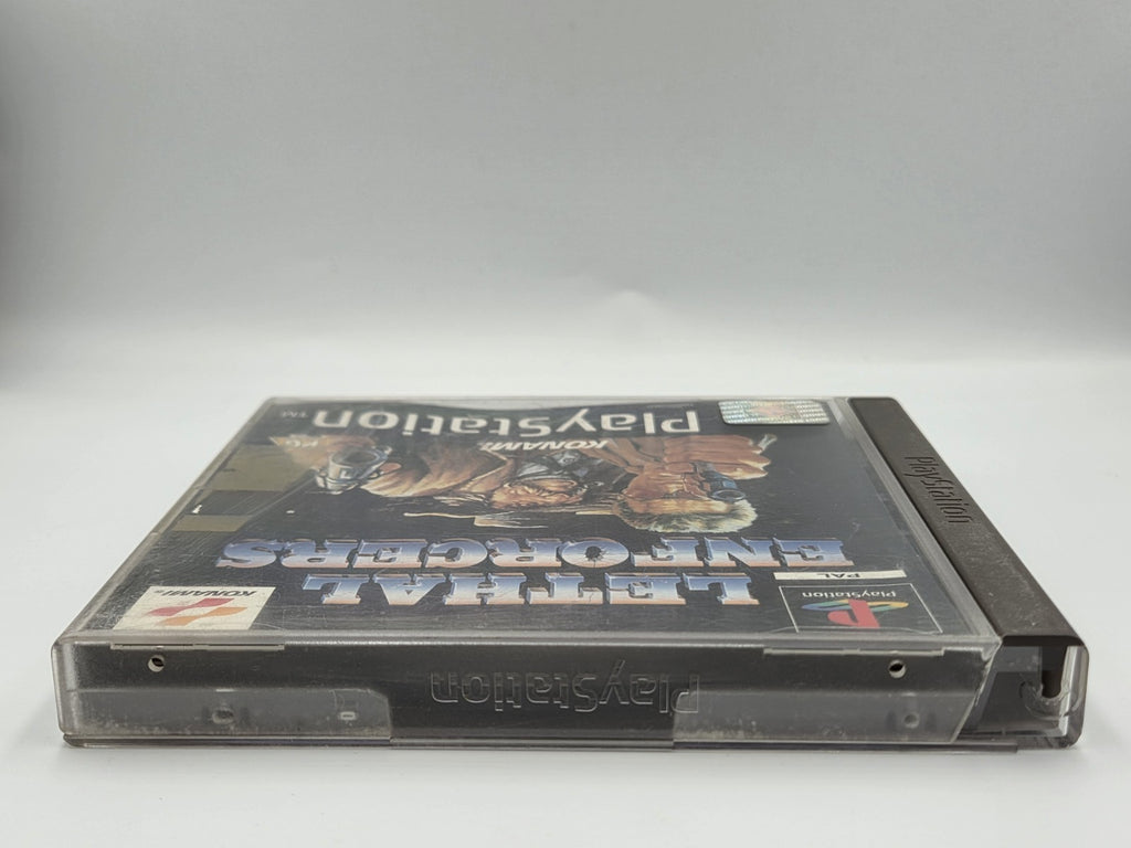 PS1 Playstation 1 Lethal Enforcers mit OVP und Anleitung Multilingual - T-Retro-Games 