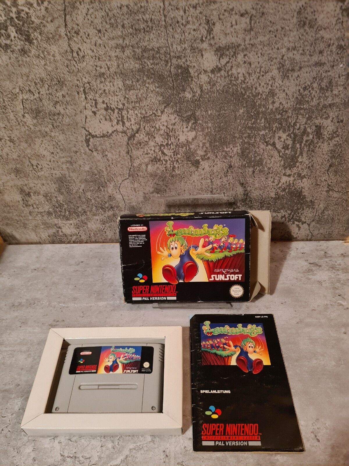 SNES Super Nintendo Lemmings mit OVP und Anleitung FRG - T-Retro-Games 