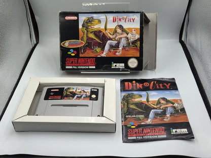SNES Super Nintendo Dino City mit OVP und Anleitung NOE