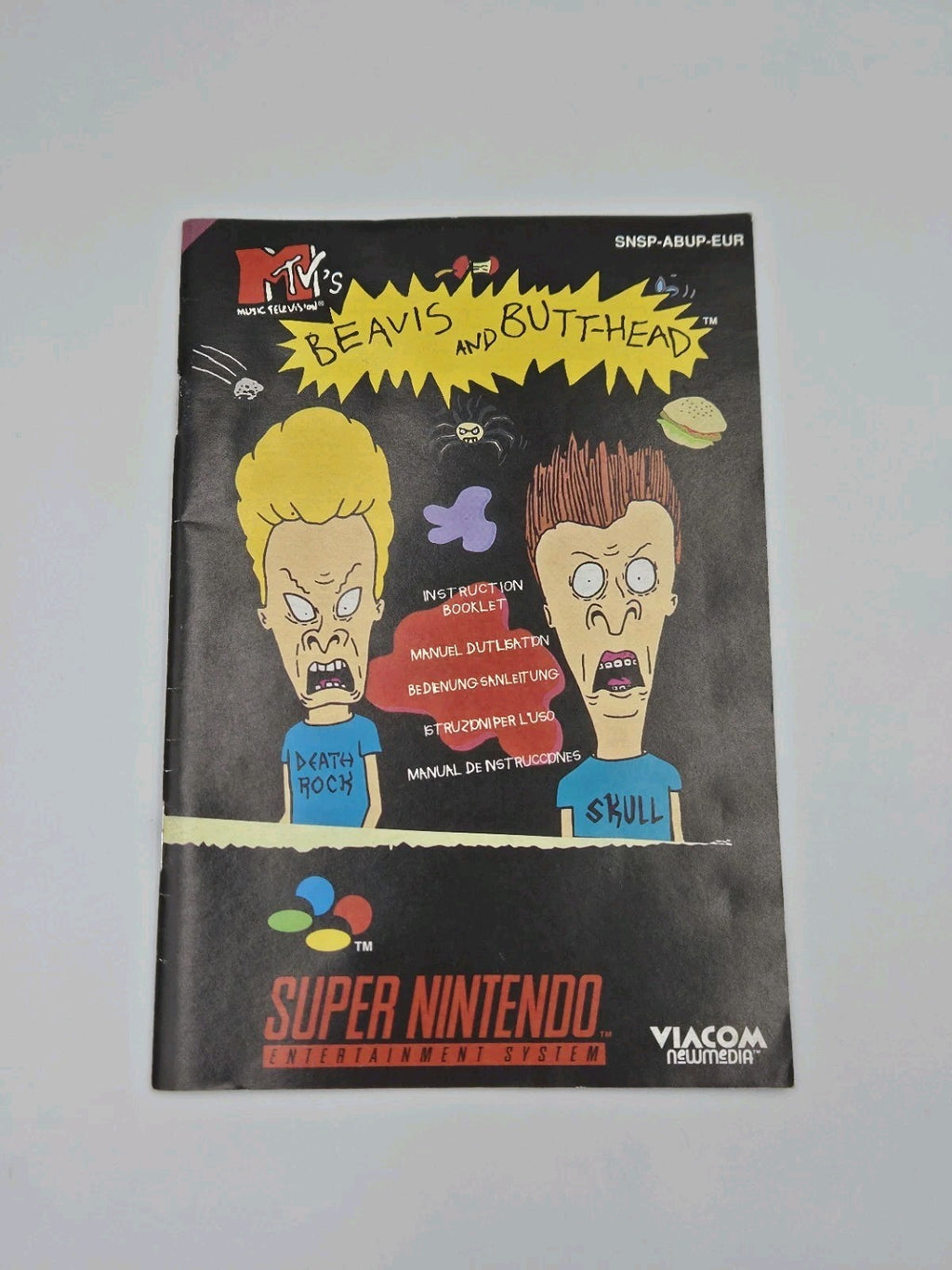 SNES Super Nintendo Beavis and Butt-Head mit OVP und Anleitung EUR