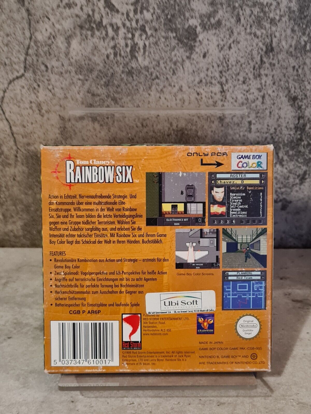 Nintendo Game Boy Color Spiel Tom Clancy's Rainbow Six mit OVP und Anleitung NOE - T-Retro-Games 