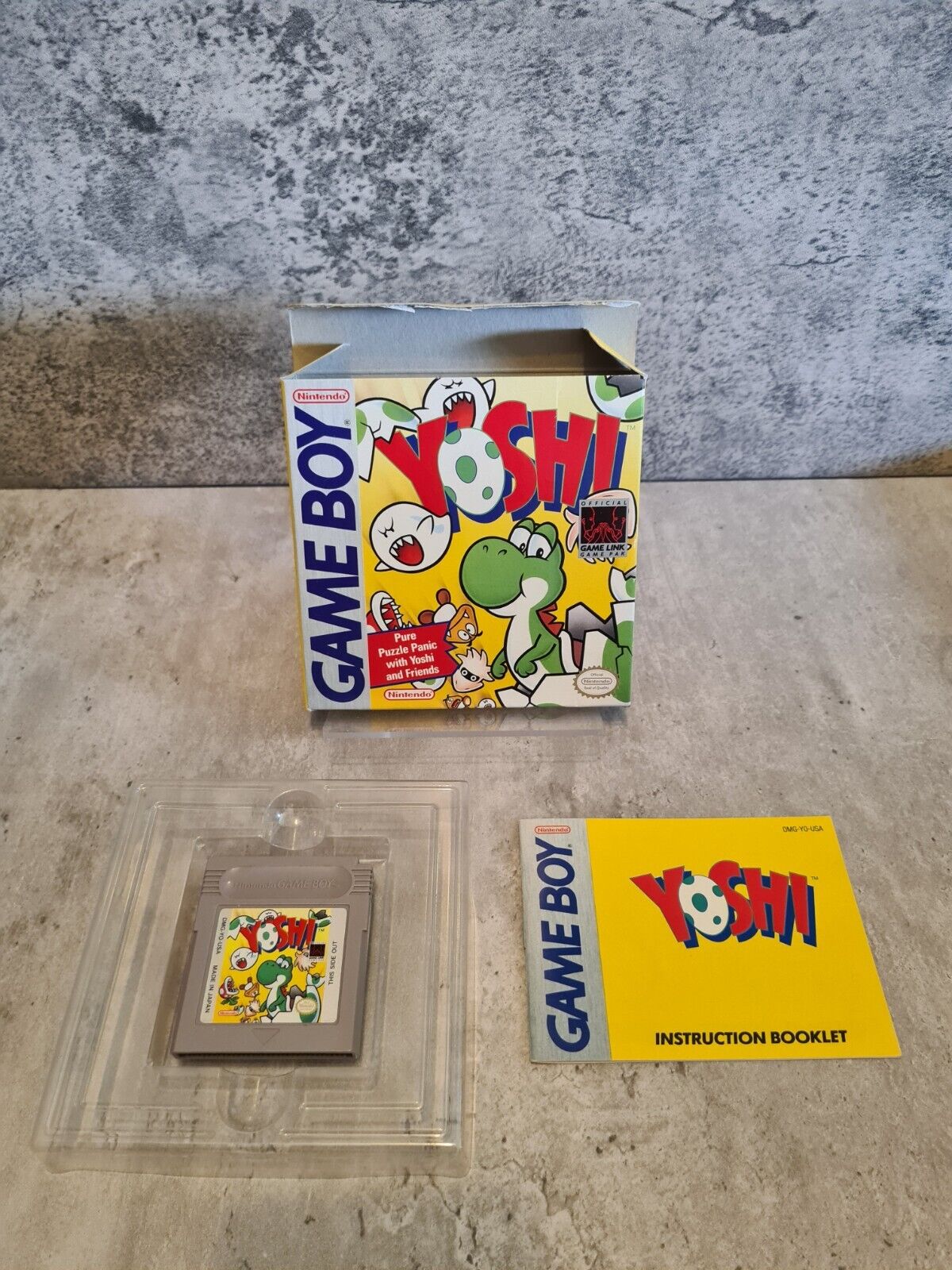 Nintendo Game Boy Classic Yoshi mit OVP und Anleitung USA - T-Retro-Games 