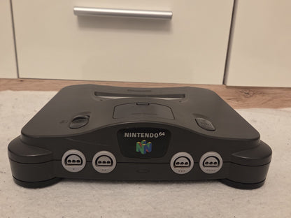 Nintendo 64 N64 Konsole Console Black Schwarz mit Controller + Kabeln