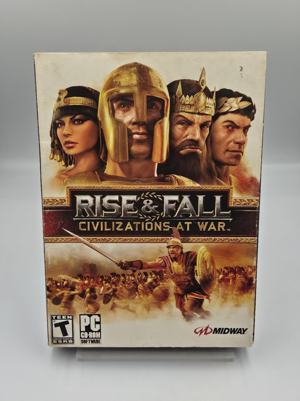 PC-CD Rom Spiel Rise & Fall Civilizations at War Pappschuber USA 4 Discs