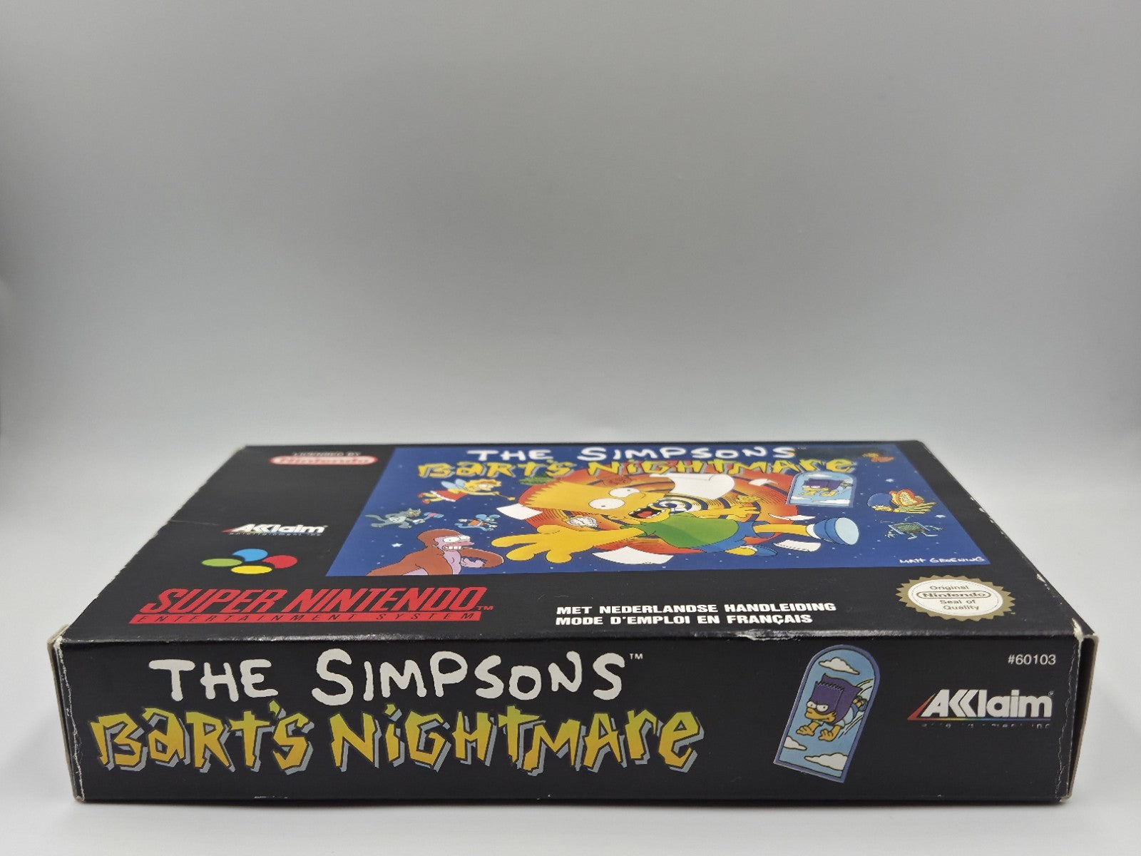 SNES Super Nintendo Spiel The Simpsons Bart's Nightmare + OVP und Anleitung FAH