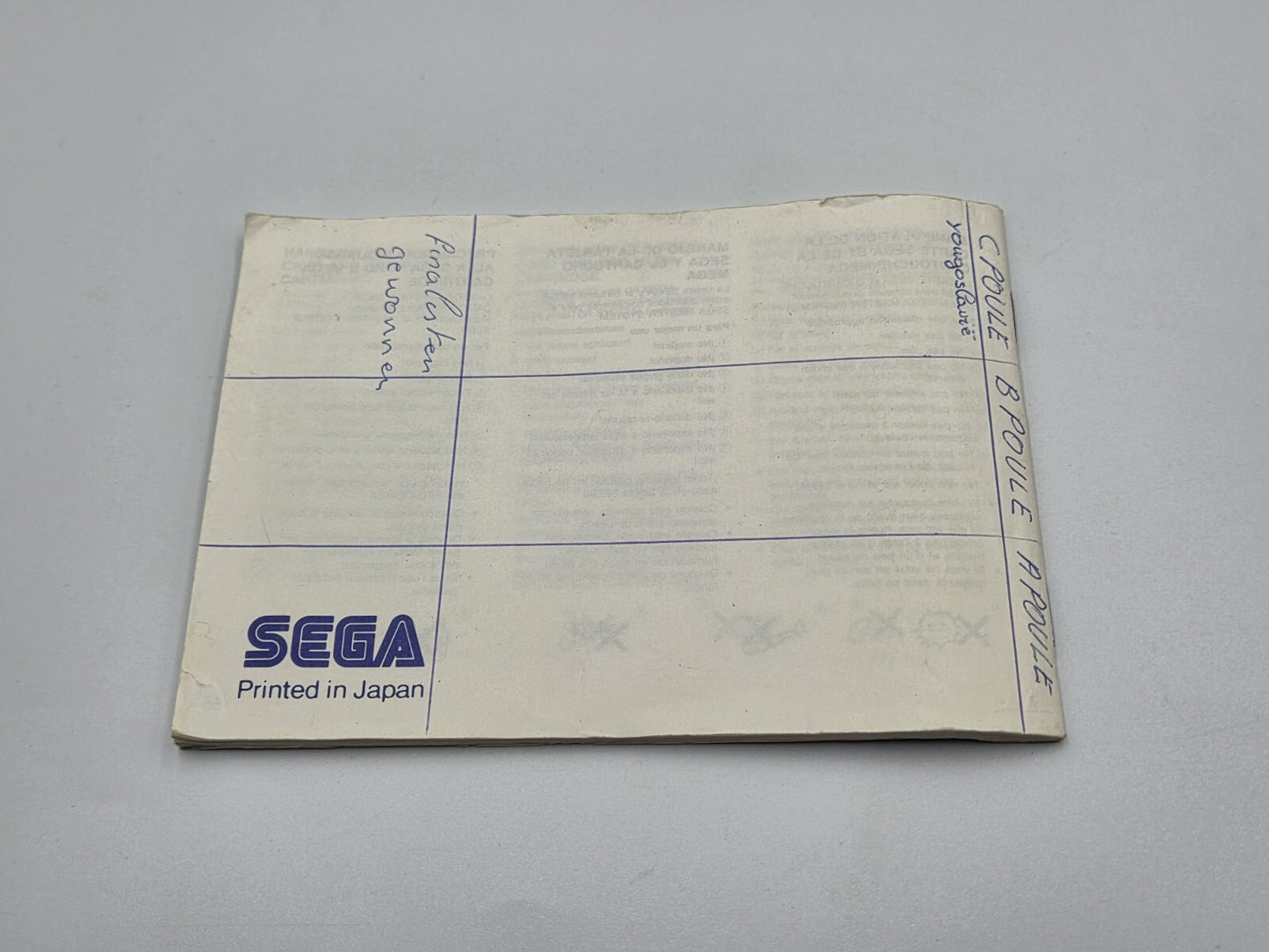 Sega Master System Slap Shot mit OVP und Anleitung Multi Language 