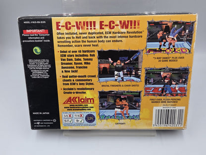 N64 Nintendo 64 ECW Hardcore Revolution mit OVP und Anleitung EUR