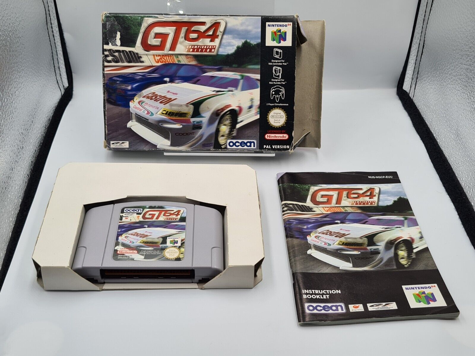 N64 Nintendo 64 GT64 Championship Edition mit OVP und Anleitung EUR - T-Retro-Games 