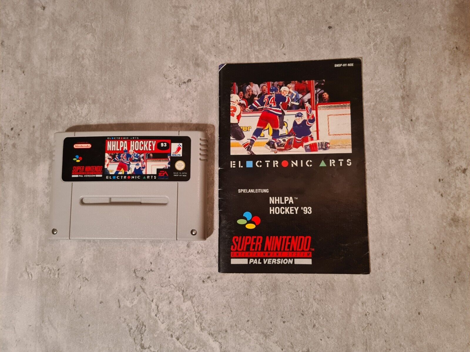 SNES Super Nintendo NHLPA Hockey 93 mit OVP und Anleitung NOE - T-Retro-Games 