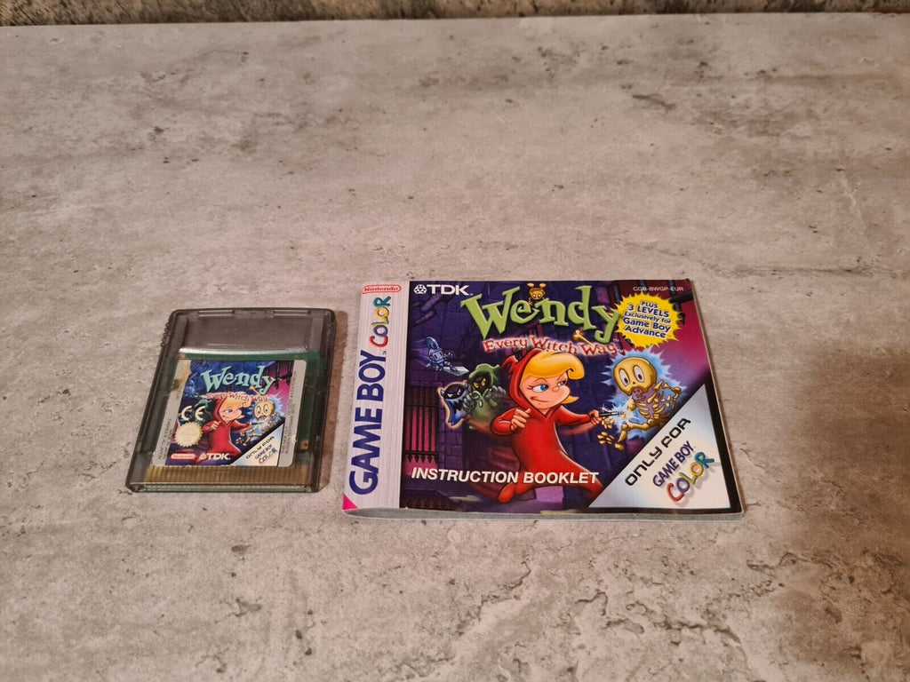 Nintendo Gameboy Color Spiel Wendy Every Witch Way mit OVP und Anleitung EUR - T-Retro-Games 