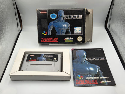 SNES Super Nintendo Rise of The Robots mit OVP und Anleitung EUR