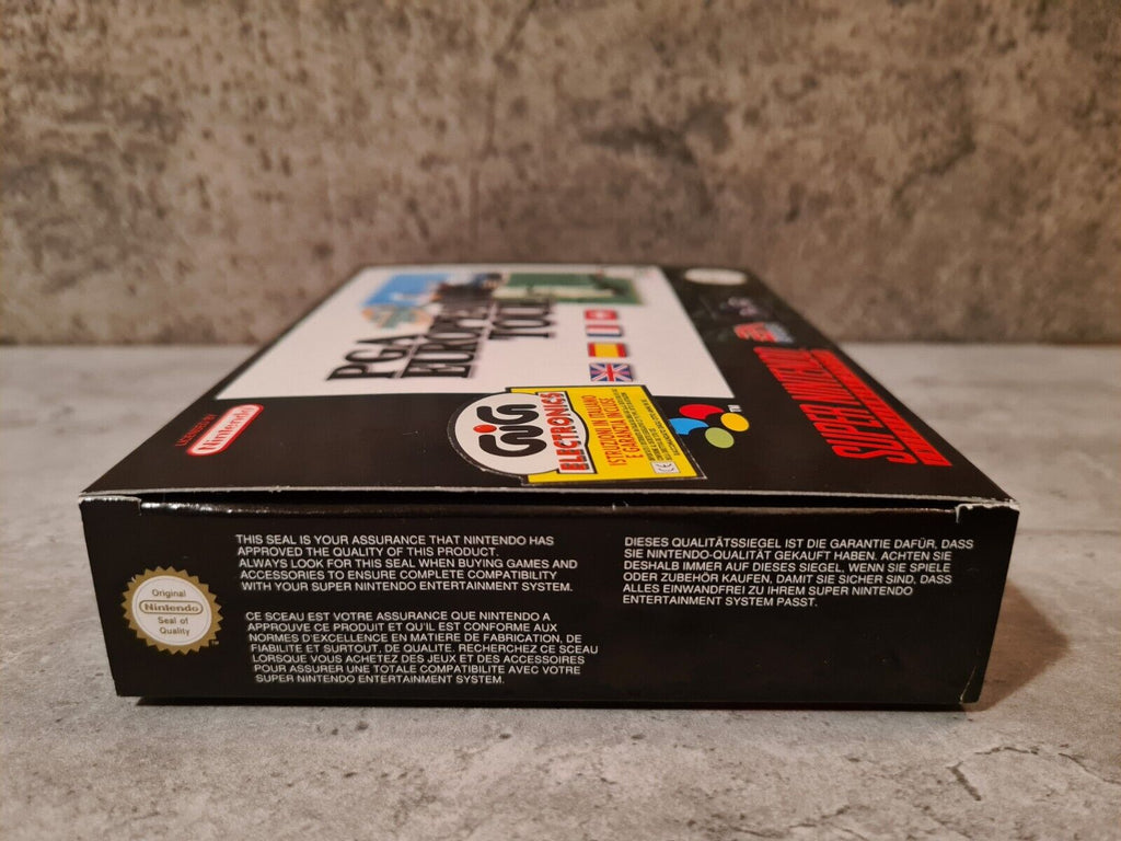SNES Super Nintendo PGA European Tour New Old Stock Neu unbenutzt EUR - T-Retro-Games 