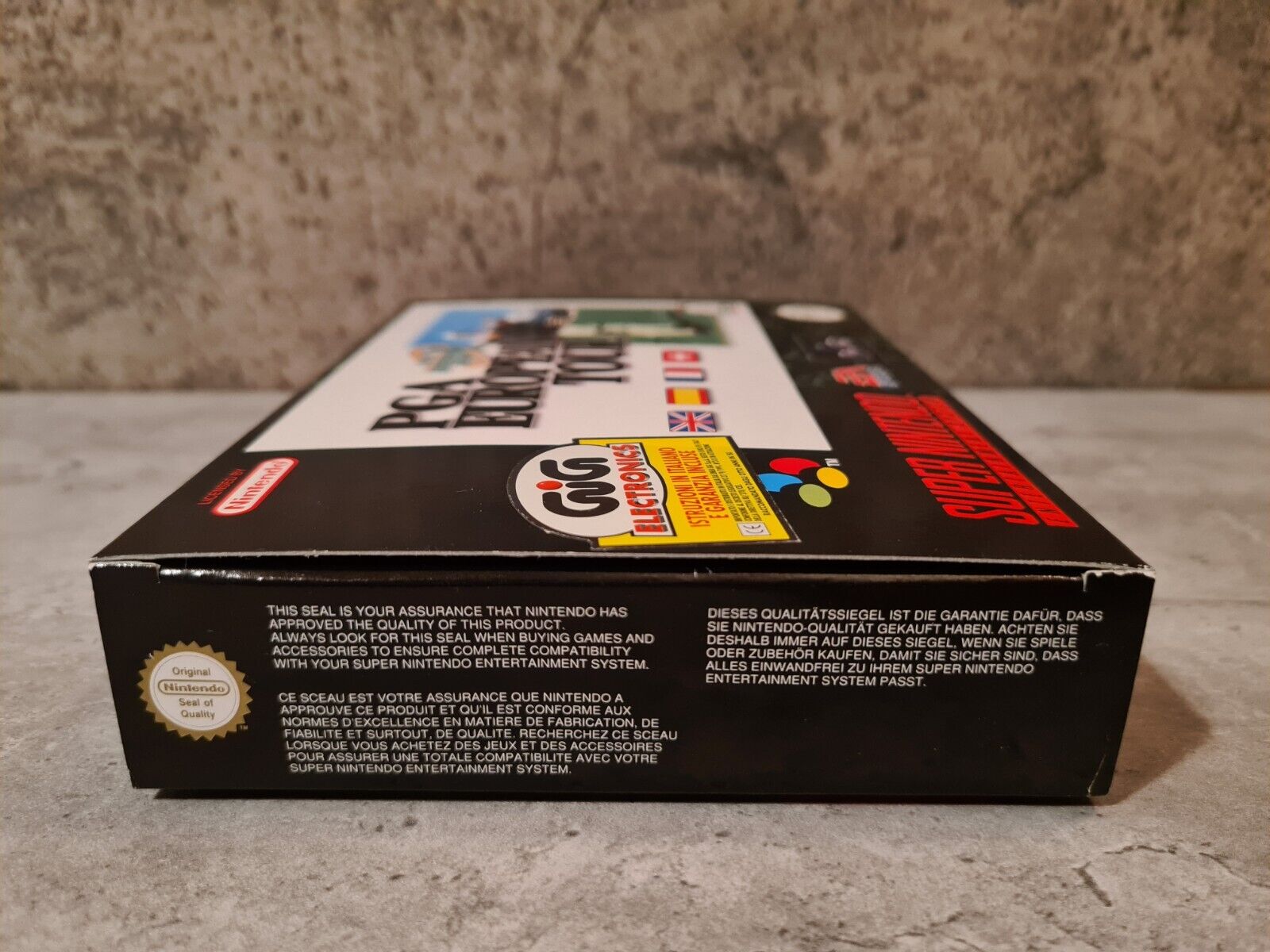 SNES Super Nintendo PGA European Tour New Old Stock Neu unbenutzt EUR - T-Retro-Games 