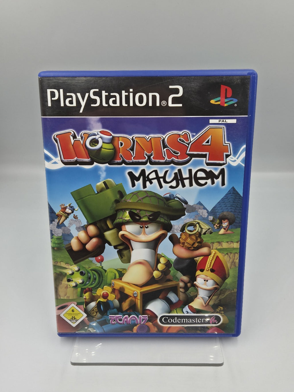 PS2 Playstation 2 Spiel Worms 4 Mayhem mit OVP und Anleitung Deutsch