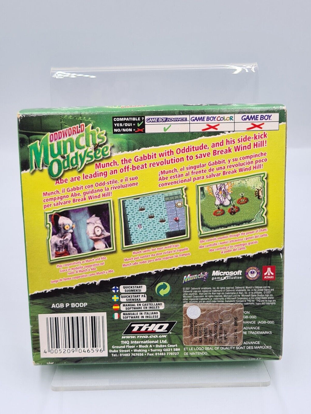 Nintendo Game Boy Advance Oddworld Munch's Odysee mit OVP und Anleitung EUR - T-Retro-Games 
