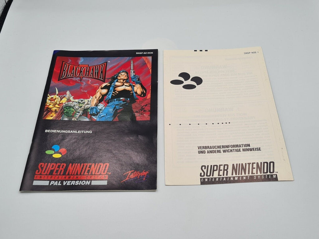SNES Super Nintendo BlackHawk mit OVP und Anleitung NOE - T-Retro-Games 