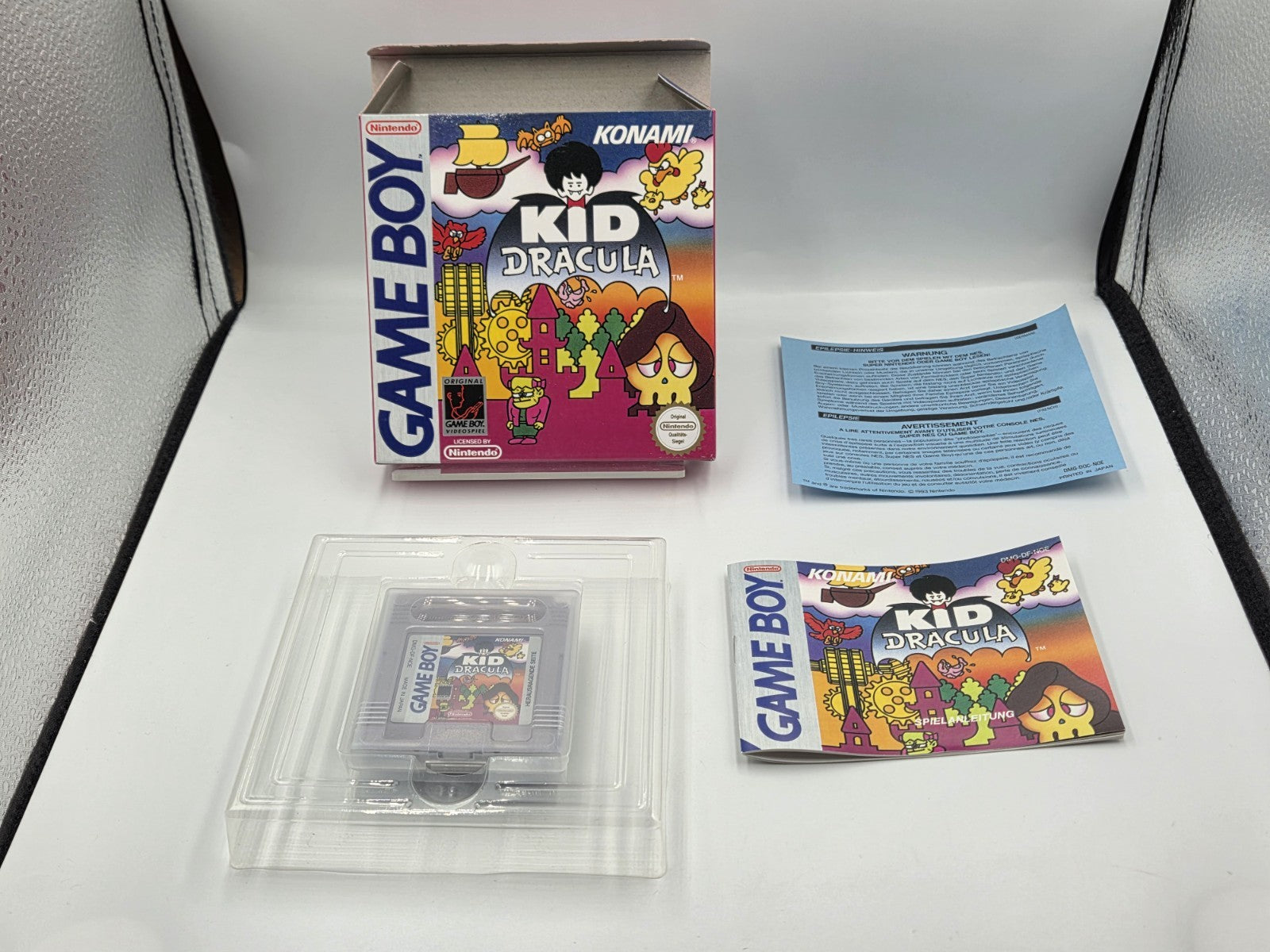 Nintendo Game Boy Classic Spiel Kid Dracula mit OVP und Anleitung NOE