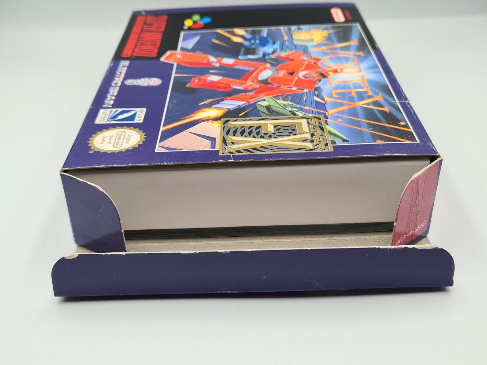 SNES Super Nintendo Vortex mit OVP und Anleitung EUR - T-Retro-Games 