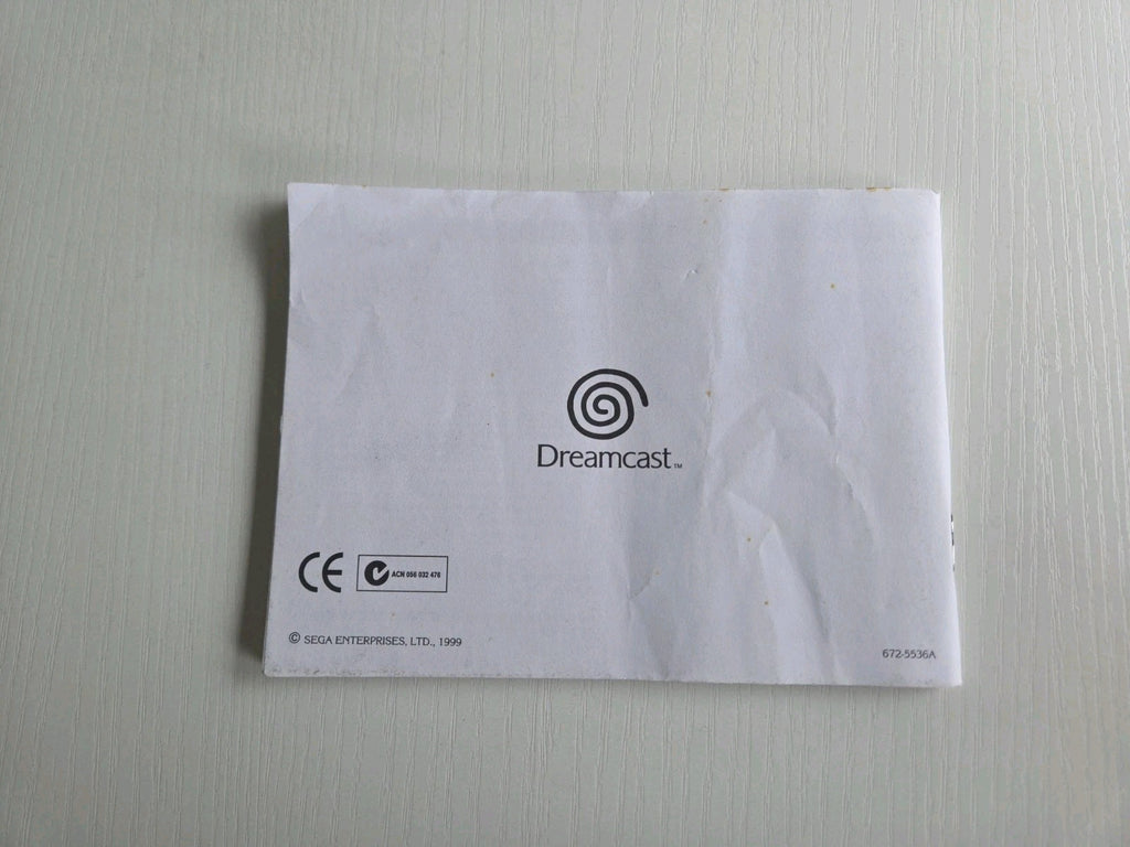 Sega Dreamcast Visual Memory Spielanleitung Instruction Booklet 