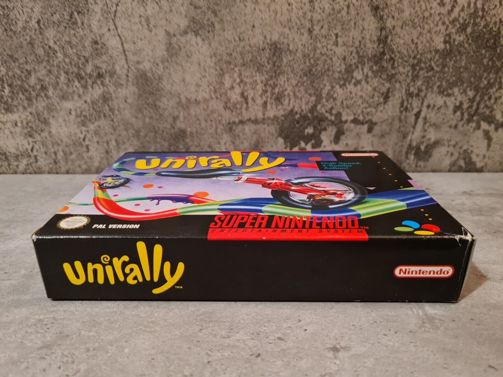 SNES Super Nintendo Unirally mit OVP und Anleitung NOE - T-Retro-Games 