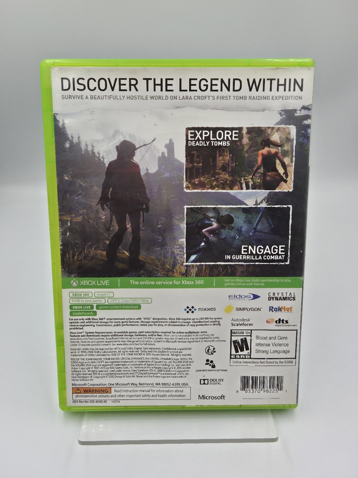 XBOX360 Spiel Rise of the Tomb Raider mit OVP USA