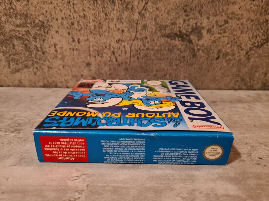Game Boy Classic Les Schtroumpfs Autour Du Monde + OVP + Anleitung + Poster FAH - T-Retro-Games 