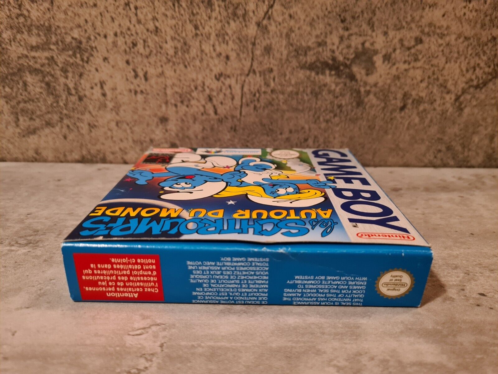Game Boy Classic Les Schtroumpfs Autour Du Monde + OVP + Anleitung + Poster FAH - T-Retro-Games 