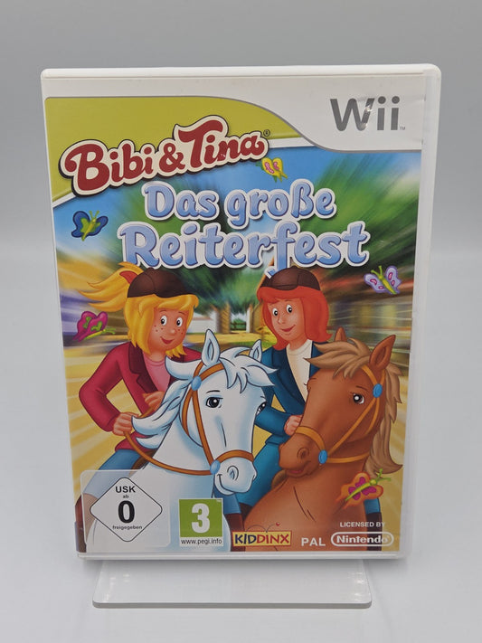 Nintendo Wii Spiel Bibi & Tina Das große Reiterfest mit OVP und Anleitung GER