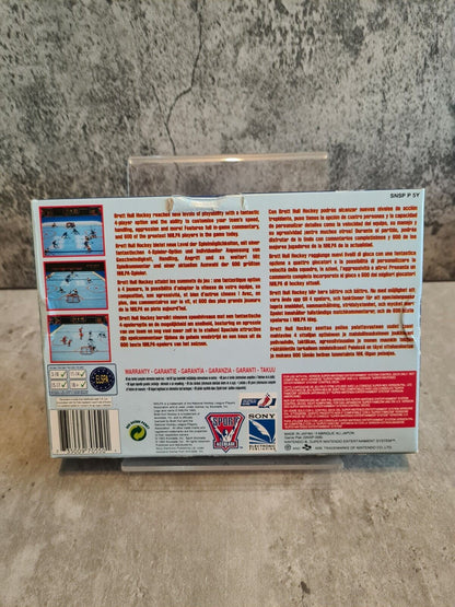 SNES Super Nintendo Brett Hull Hockey mit OVP und Anleitung EUR - T-Retro-Games 