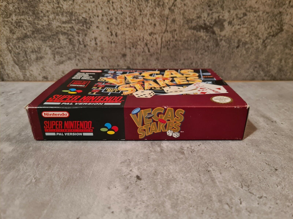 SNES Super Nintendo Vegas Stakes mit OVP und Anleitung UKV - T-Retro-Games 
