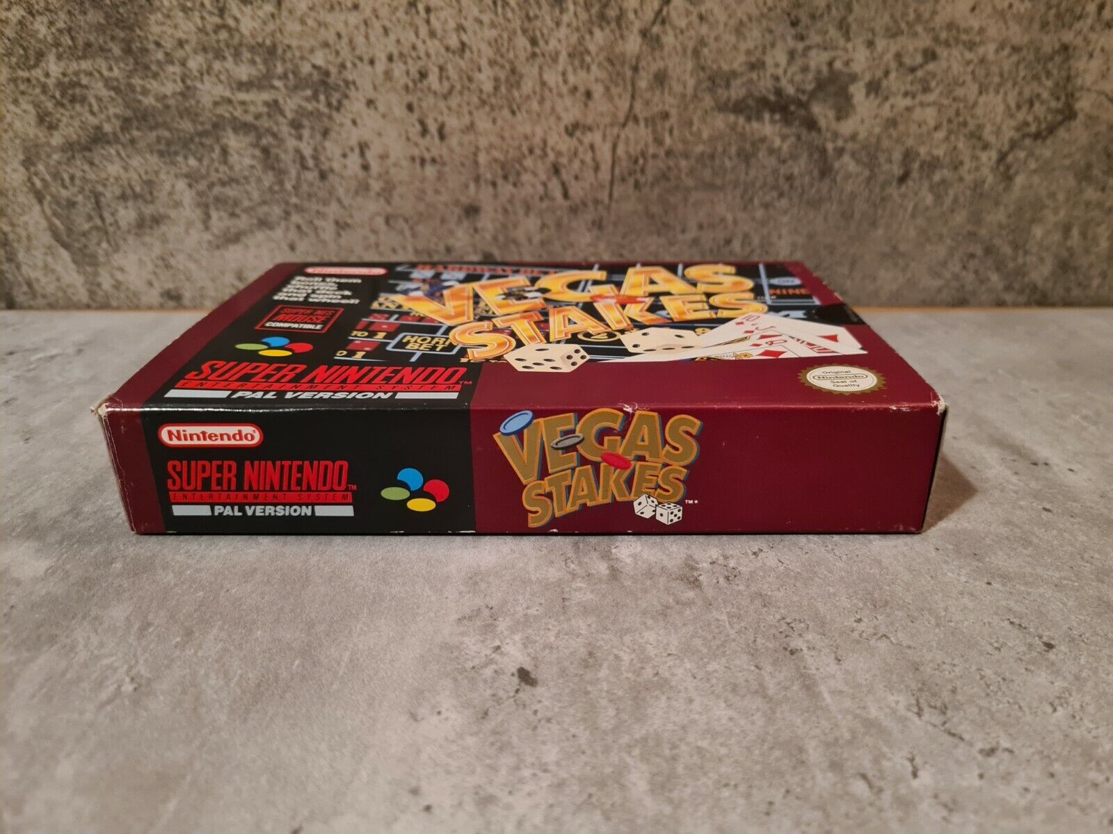 SNES Super Nintendo Vegas Stakes mit OVP und Anleitung UKV - T-Retro-Games 
