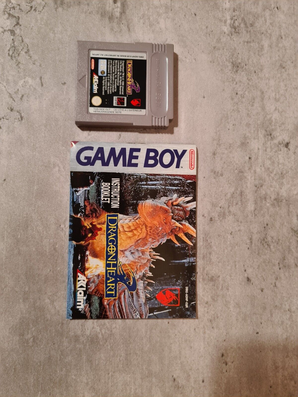 Game Boy Classic DragonHeart mit OVP und Anleitung EUR - T-Retro-Games 