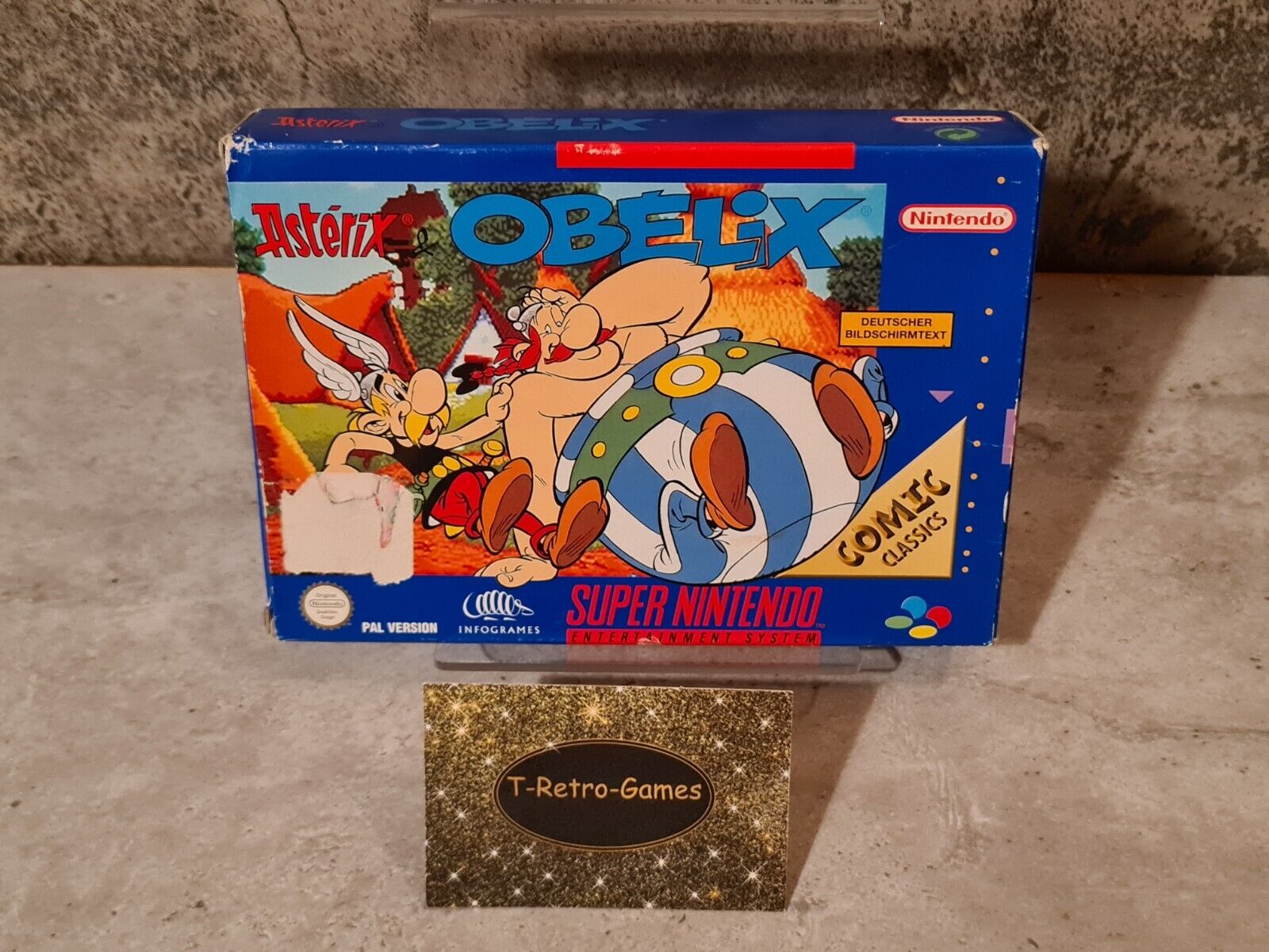 SNES Super Nintendo Asterix & Obelix mit OVP und Anleitung NOE - T-Retro-Games 