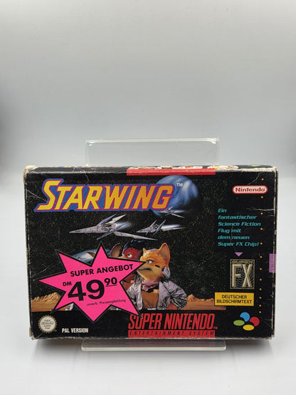SNES Super Nintendo Starwing mit OVP und Anleitung NOE/SFRG