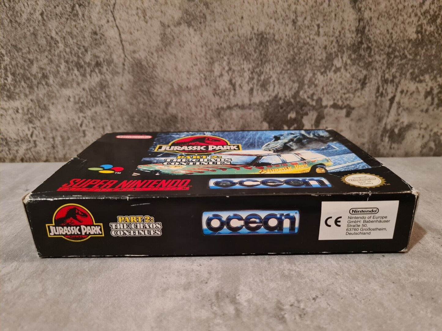 SNES Jurassic Park Part 2: The Chaos Continues mit OVP und Anleitung EUR - T-Retro-Games 