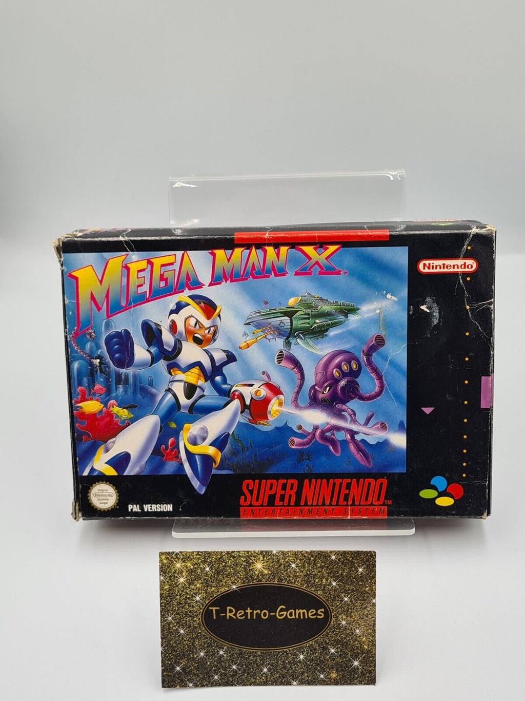 SNES Super Nintendo Mega Man X mit OVP und Anleitung NOE - T-Retro-Games 
