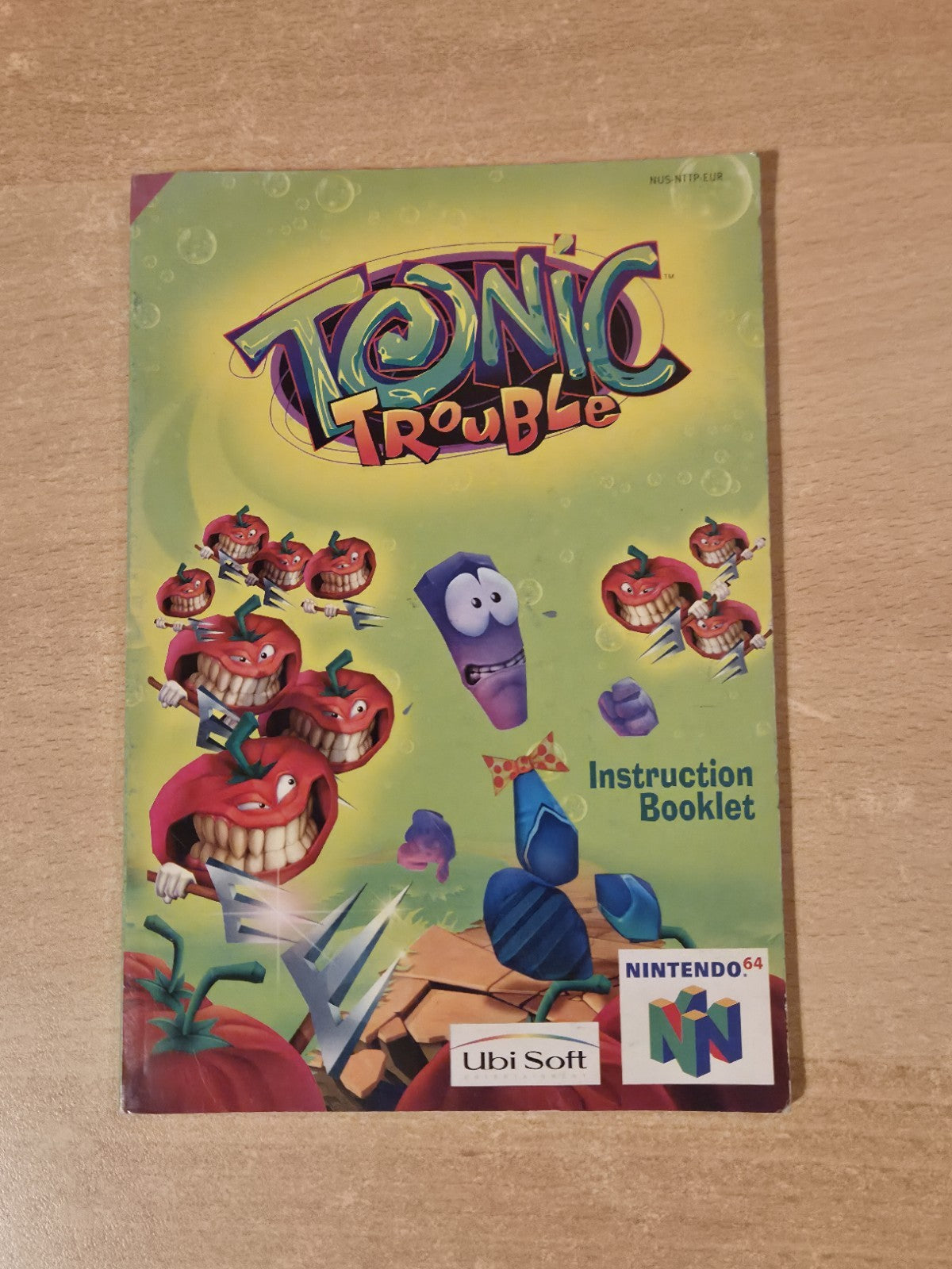 N64 Nintendo 64 Tonic Trouble Instruction Booklet EUR