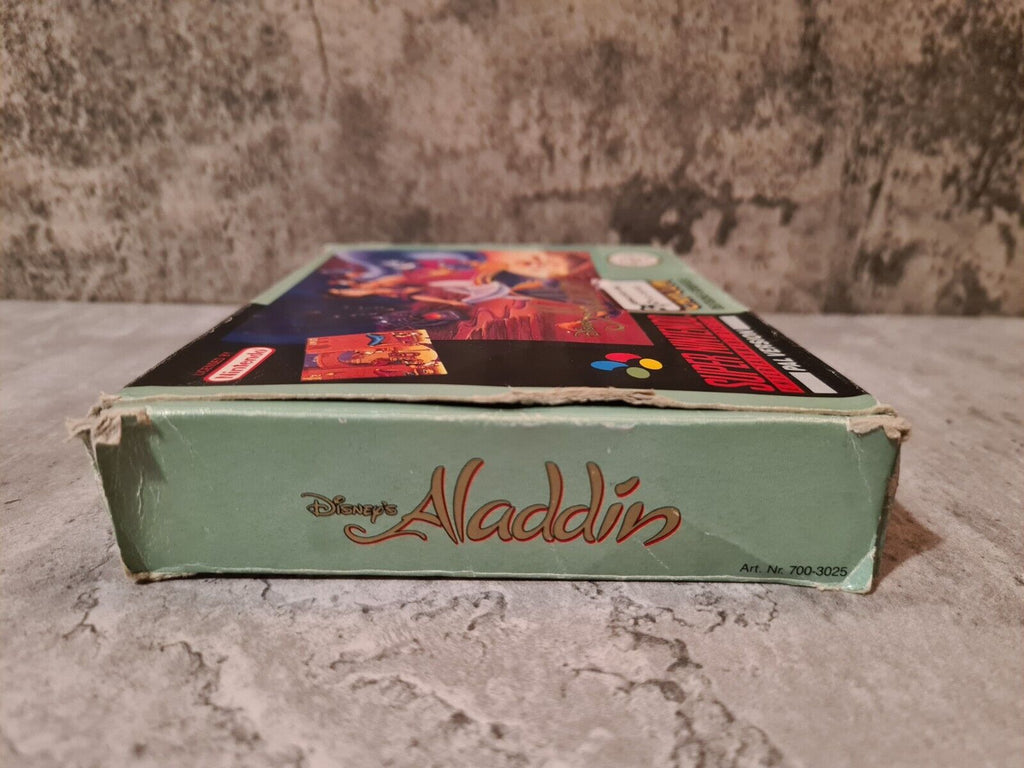 SNES Super Nintendo Disney's Aladdin mit OVP und Anleitung NOE/SFRG - T-Retro-Games 