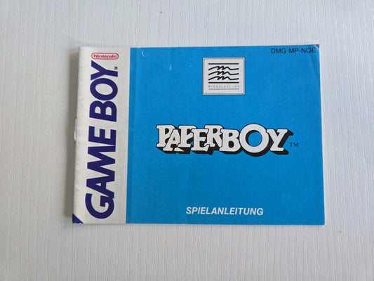 Nintendo Game Boy Classic Paperboy Spielanleitung Instruction Booklet NOE