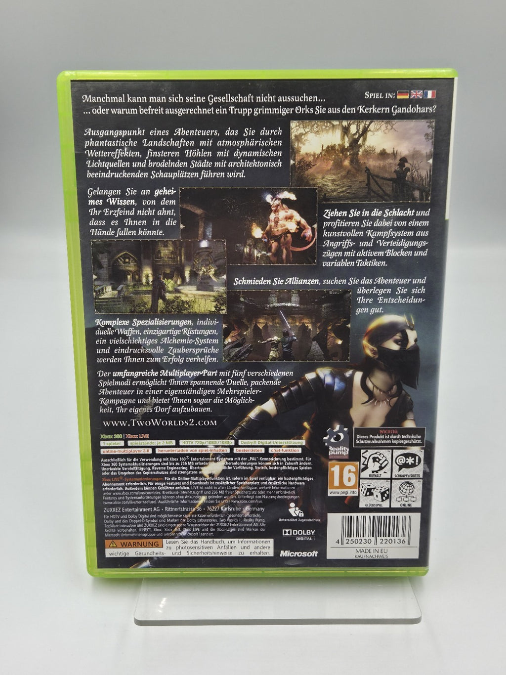 XBOX360 Spiel Two Worlds II mit OVP und Anleitung Deutsch