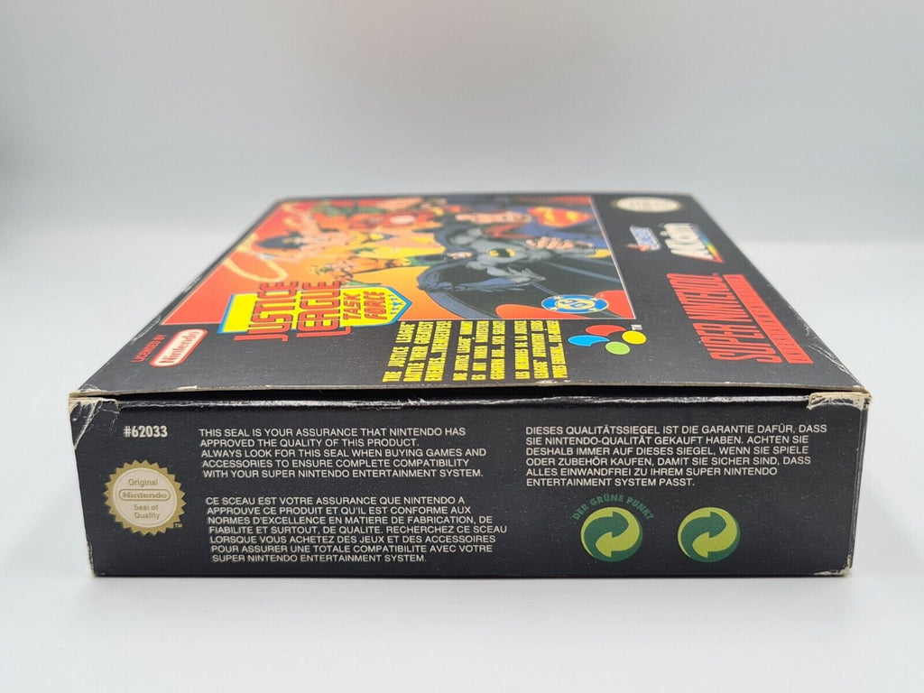SNES Super Nintendo Justice League Task Force mit OVP und Anleitung EUR - T-Retro-Games 