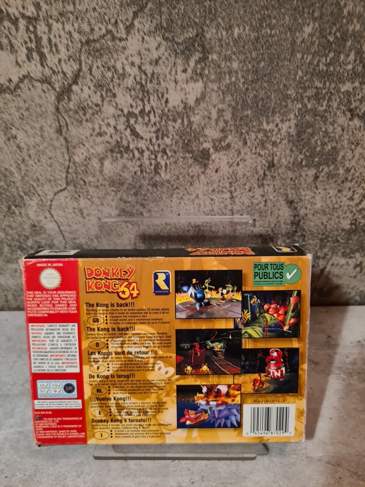 N64 Nintendo 64 Donkey Kong 64 mit OVP und Anleitung EUR - T-Retro-Games 