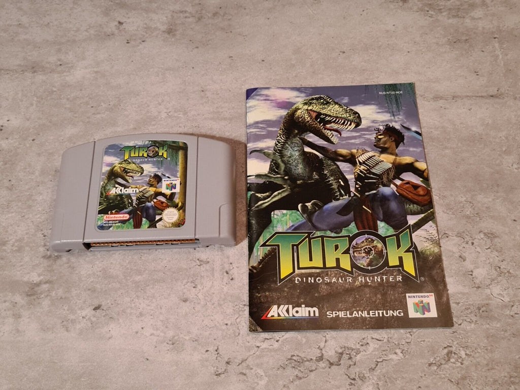 N64 Nintendo 64 Turok Dinosaur Hunter mit OVP und Anleitung NOE - T-Retro-Games 