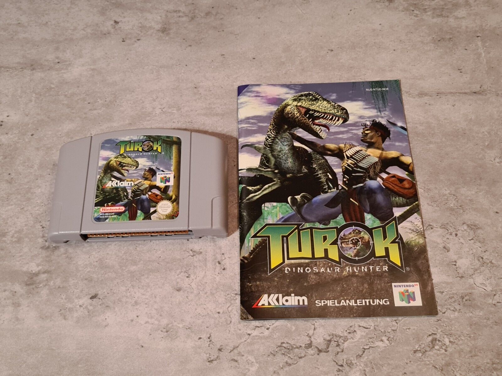N64 Nintendo 64 Turok Dinosaur Hunter mit OVP und Anleitung NOE - T-Retro-Games 